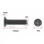 Vít KM GB819 M3*16mm Thép Carbon